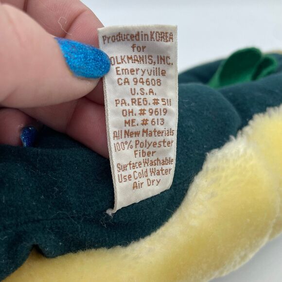 Folkmanis Green Fire Breathing Full Body Dragon Plush Hand Furry Folk Puppet - Picture 8 of 10